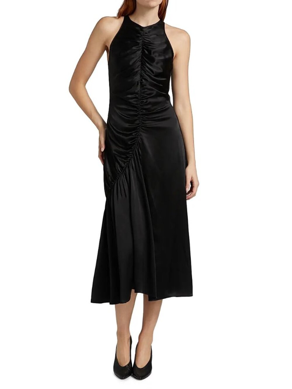 Co  Liquid Gathered Dress